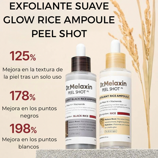 Exfoliante Peel Shot- Arroz Blanco y Arroz Negro