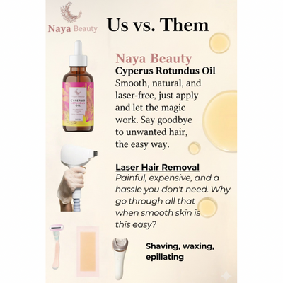 Naya Cyperus Rotundus Oil for Hair Removal